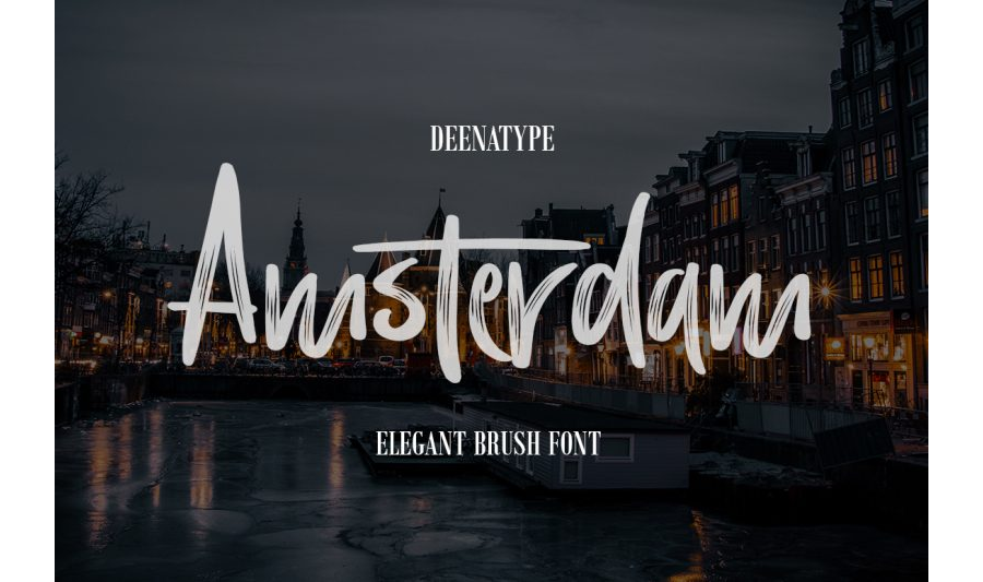 Amsterdam Brush Font Demo